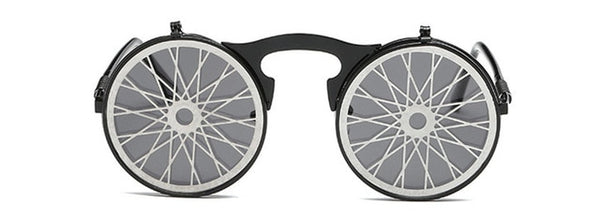 Men Round Punk Sunglasses