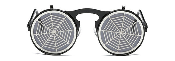 Men Round Punk Sunglasses