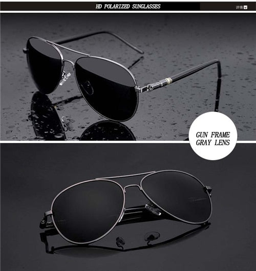 Spring Leg Alloy Men Sunglasses