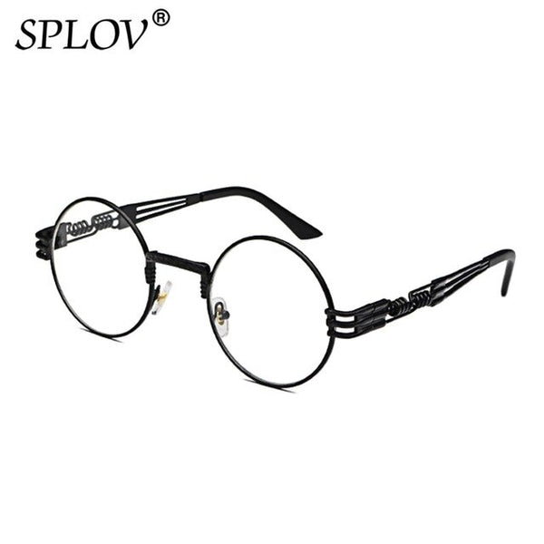 Fashion Retro Steampunk Round Metal Sunglasses