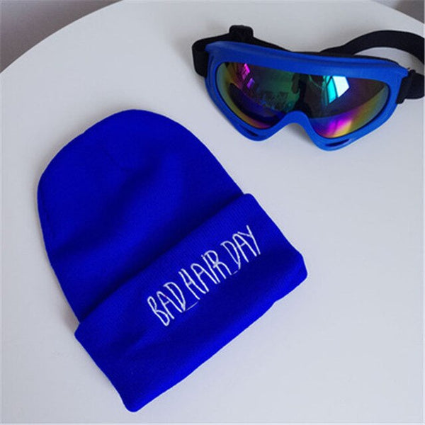 Children Knitted Hat With Glasses